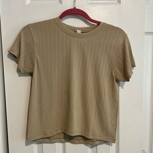 Lululemon Athletica Tan Short Sleeve Tee